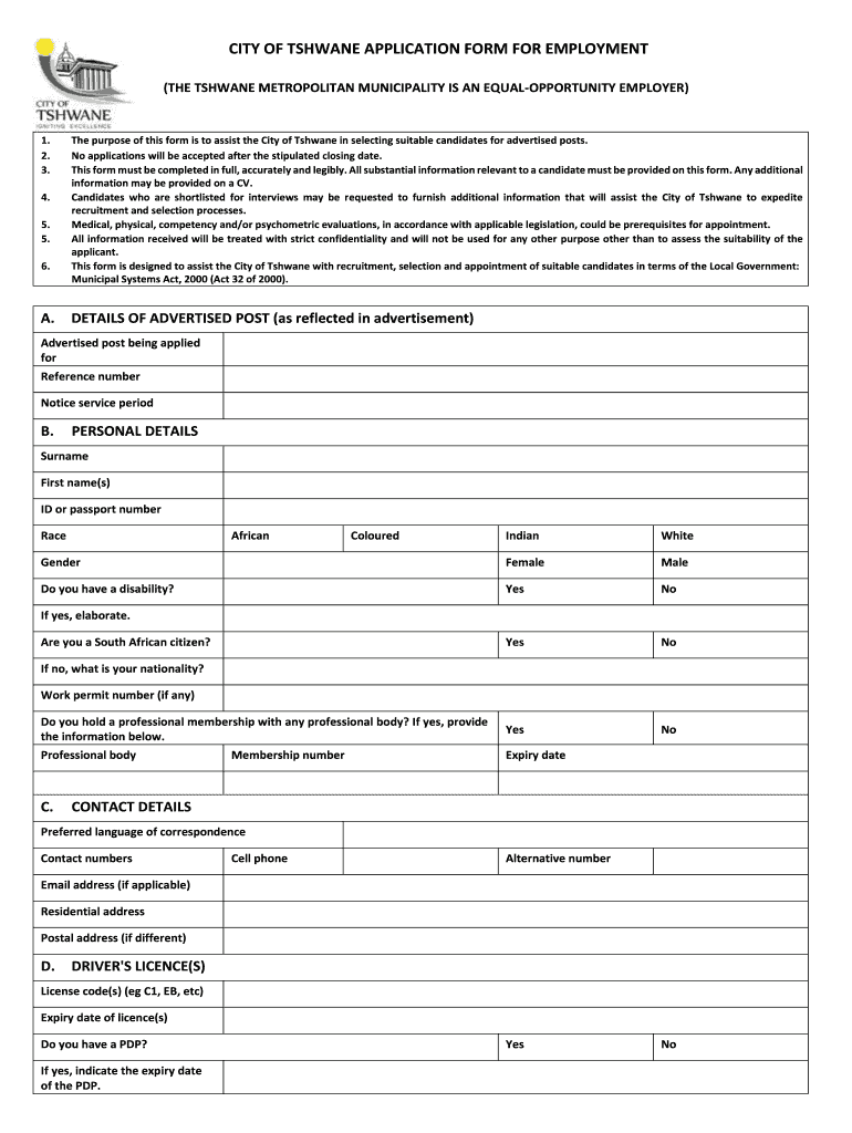 Application Cot  Form