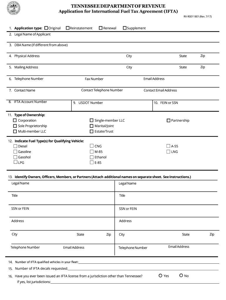 Ifta Application  Form