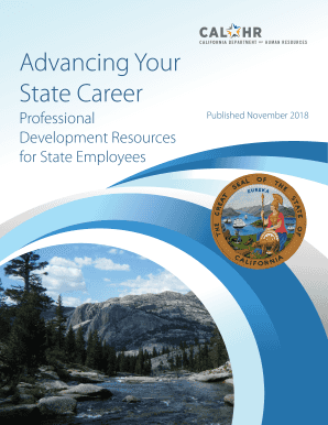 Advancing Your State Career CalHR State of California  Form