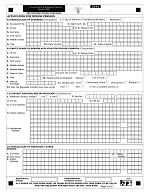  Z143 Form 2018-2024