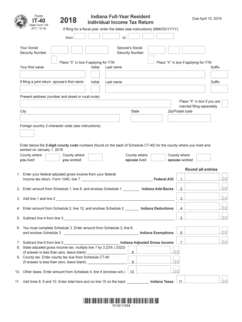  it 40 Forms 2018