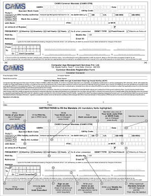 Cams Otm Form