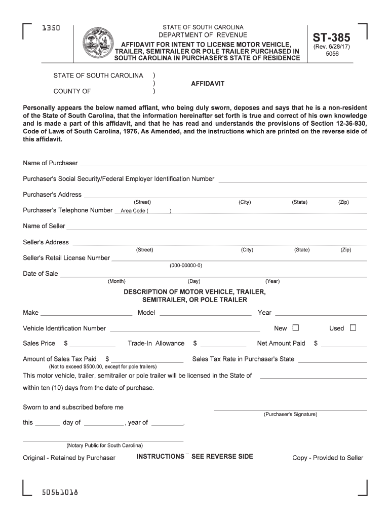  Sc Form 385 2017-2024