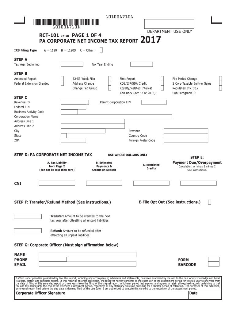 Get and Sign Rct 101 2017-2022 Form
