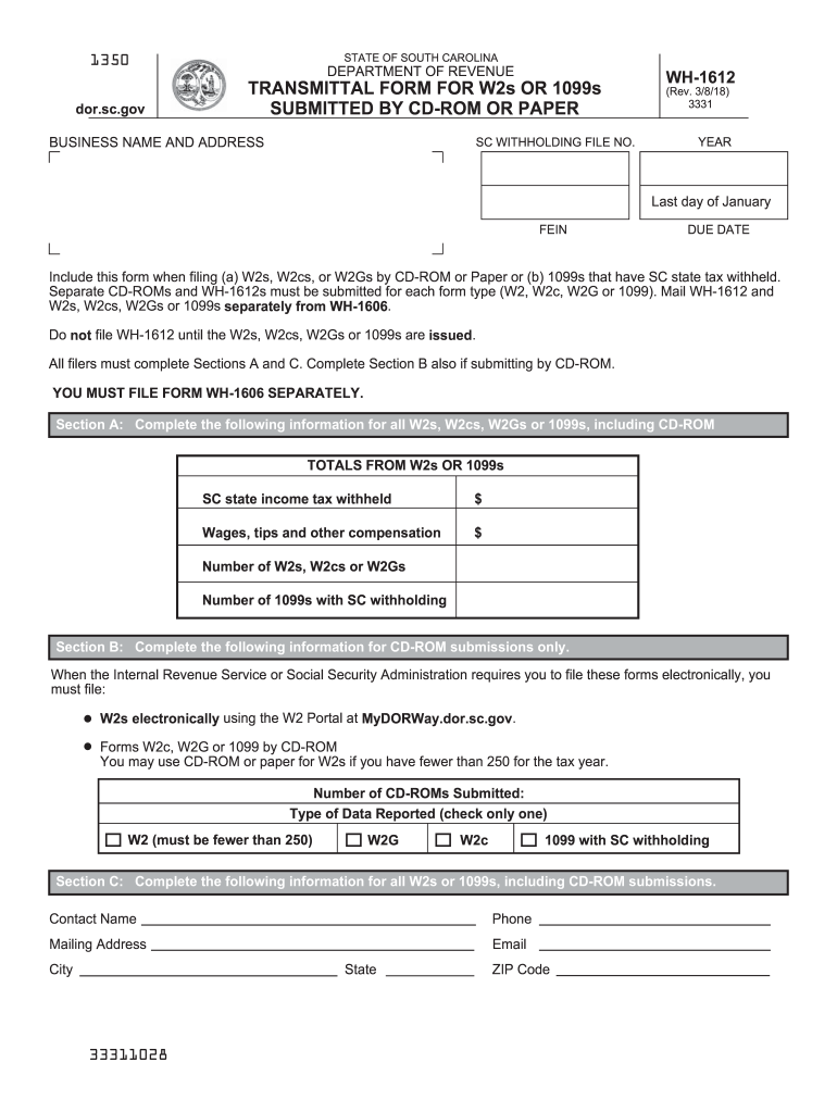  Wh 1612  Form 2018