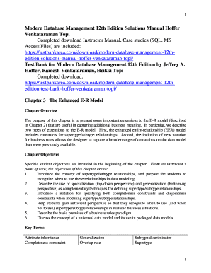 Modern Database Management 13th Edition Answer Key  Form