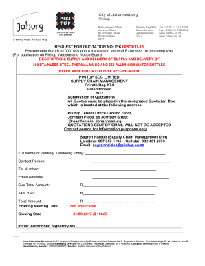 Pikitup Head Office Braamfontein Address  Form