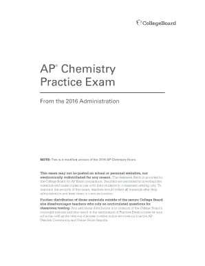 Ap Chemistry Multiple Choice PDF  Form