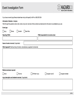 Hazardco Forms