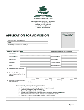 Dgc Application Form