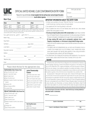  Ukc Conformation 2018-2024