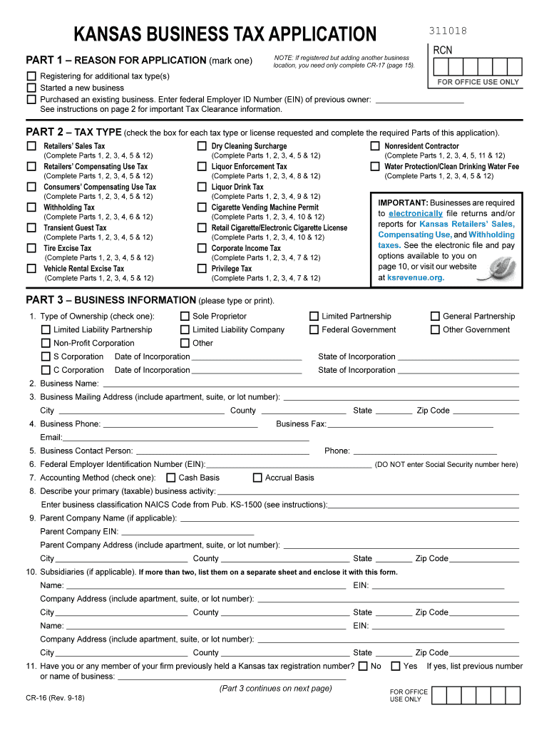 Get and Sign Form Cr 16 2018