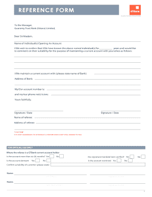 How to Fill Gtbank Reference Form
