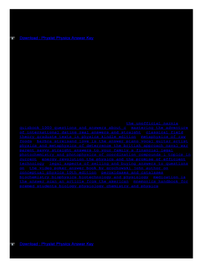 Physlet Physics Answer Key  Form