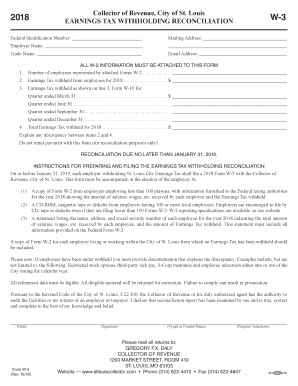  Missouri W 3 Form 2018