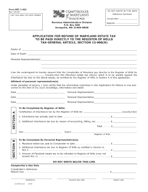  Form MET 2 ADJ  Comptroller of Maryland 2018