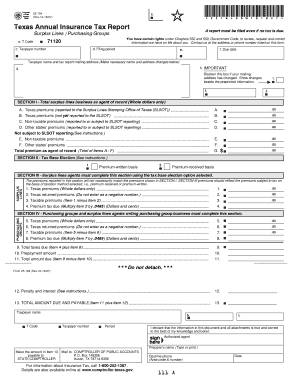  Texas Annual Insurance Tax Report 25 104 2018-2024