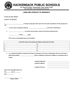 Landlord Affidavits 1 DOC  Form