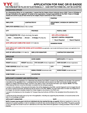 Raic Application Yyc  Form