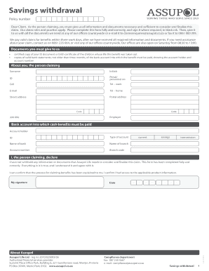 Assupol Client Portal  Form