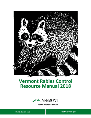 Vermont Rabies Control  Form