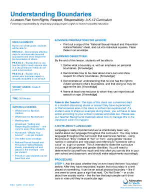 Understanding Boundaries Advocates for Youth  Form