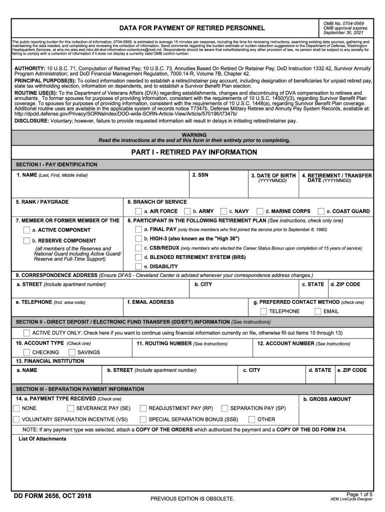 Dd Form 2656