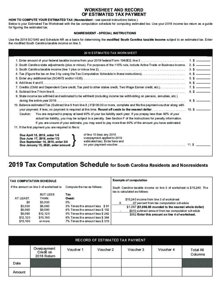  Sc1040es 2019