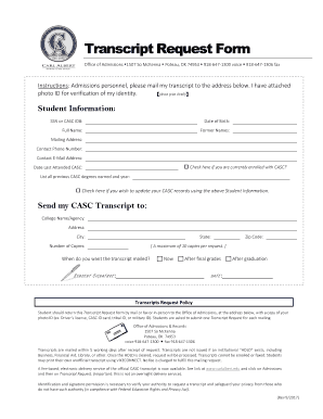  Instructions Admissions Personnel, Please Mail My Transcript to the Address below 2017-2024