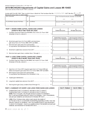  Michigan 1040d 2018