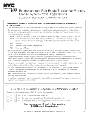  Nyc Nfp Application Fillable  Form 2016-2024