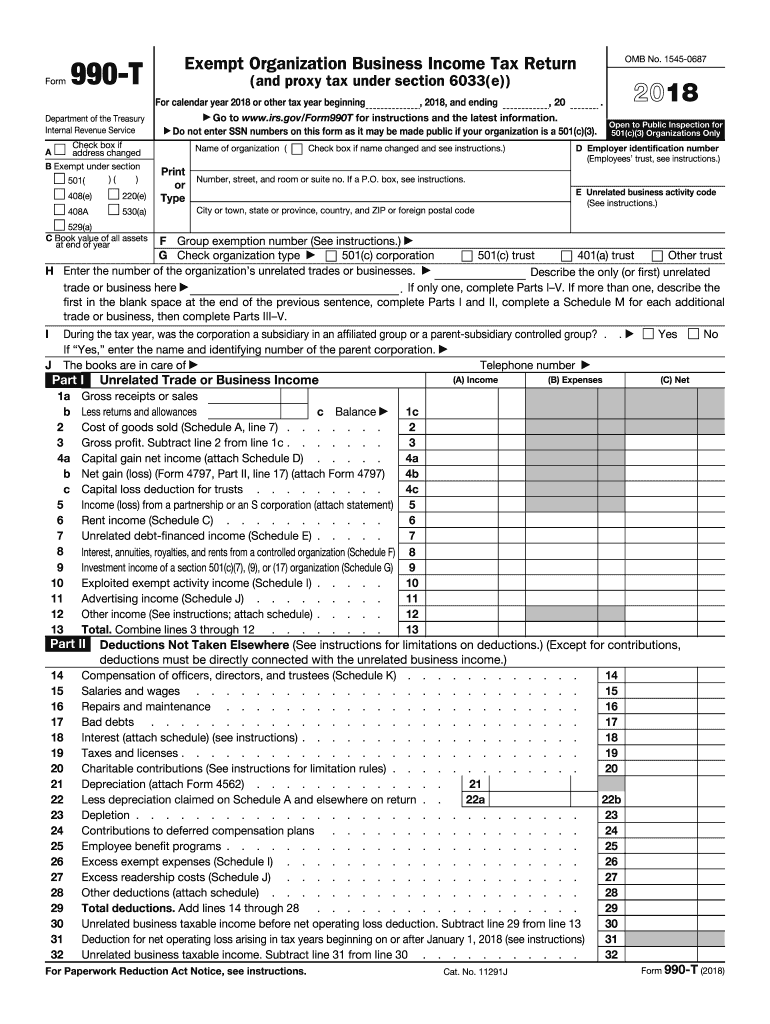  Irs Form 990 Ez 2018