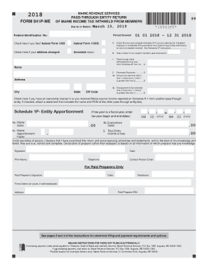  Form 941p Me 2019