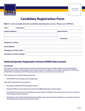  Candidate Registration Form Rtitb Co Uk 2018-2024