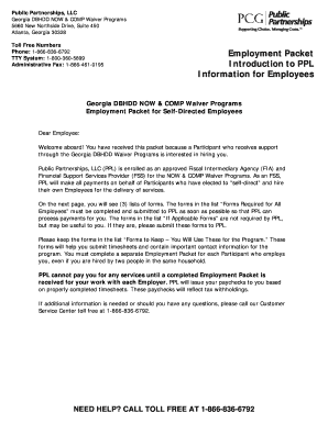  Georgia DBHDD NOW & COMP Waiver Programs for Self Directing 2020