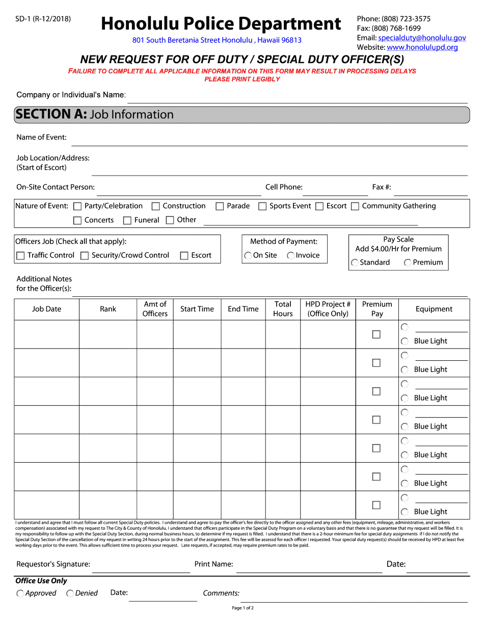  801 South Beretania Street Honolulu , Hawaii 96813 2018-2024