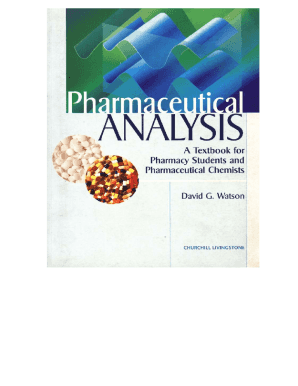 Textbook of Pharmaceutical Analysis by Ravi Shankar PDF Download  Form