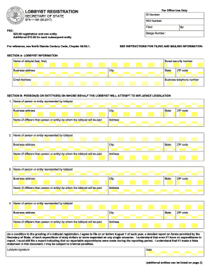  Nd Lobbyist Registration 2017-2024