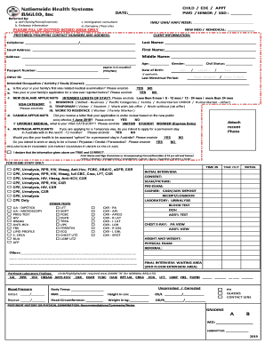 Nationwide Health Systems Baguio  Form