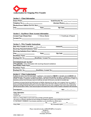 Chase Wire Transfer Form PDF