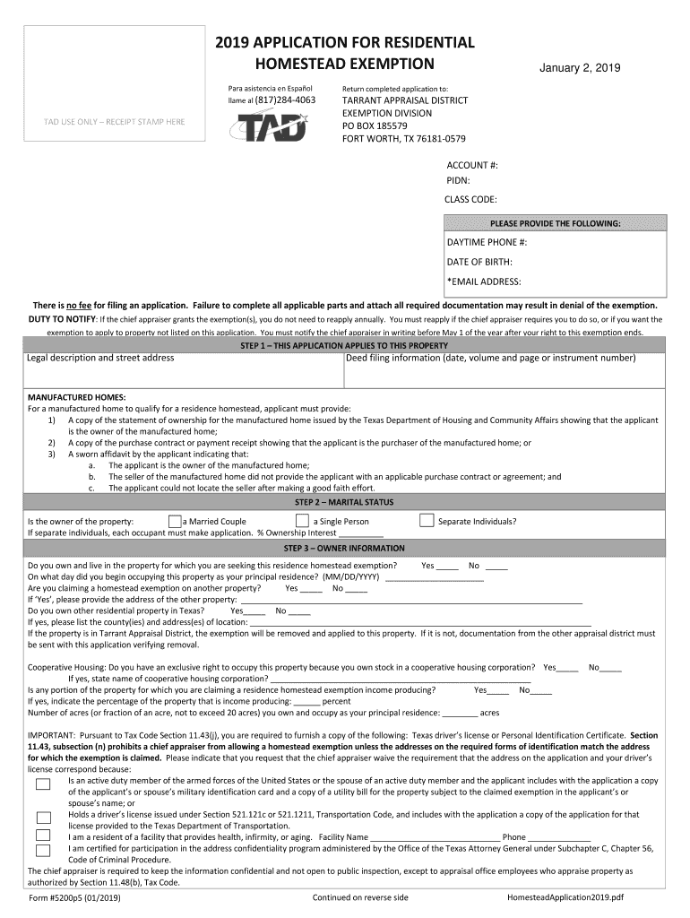 Texas 5200  Form