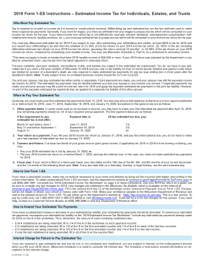 Wisconsin tax forms 2019