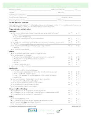 London Drugs Flu Shot Form