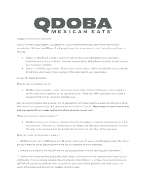  Qdoba Fundraising 2017-2024