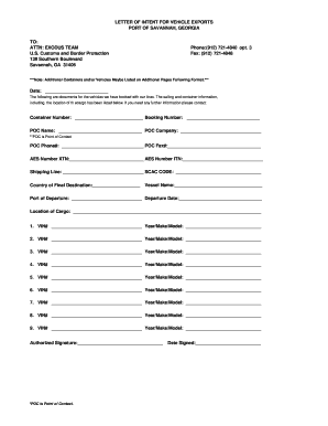 Letter of Intent Aclcargo Com  Form