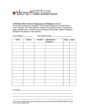 Asme Rule 1206 7 8 6 10 1 Indiana  Form