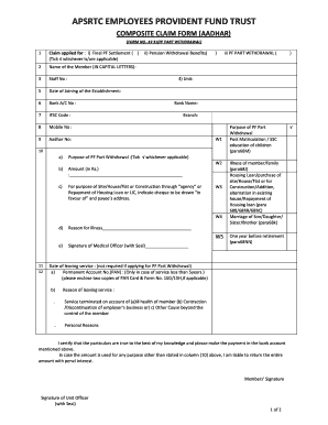 Apsrtc Pf  Form