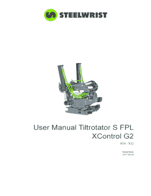 Steelwrist Xcontrol G2 Manual  Form