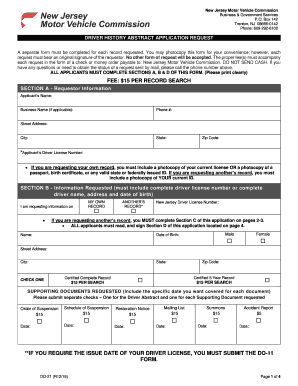 New Jersey Motor Vehicle Commission  6 Point ID Verification  NJ Gov  Form