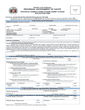 Sample Letter of Request for Number Coding Exemption  Form